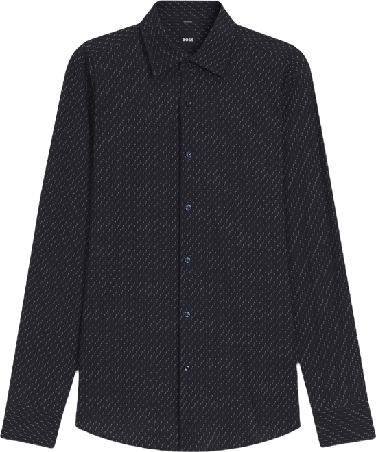 Boss by  Men's Performance-Stretch Slim-Fit Dress Shirt