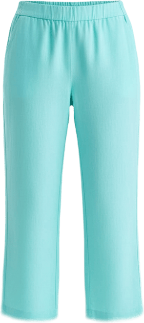 Women's 100% Linen Solid Cropped Pull-On Pants, Created for Macy's