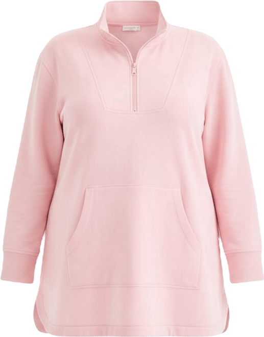 Plus Size Quarter-Zip Top, Exclusively at Macy's