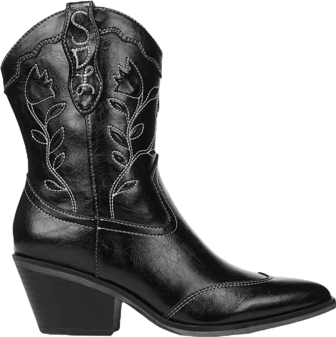 Women's Flash Block Heel Western Booties