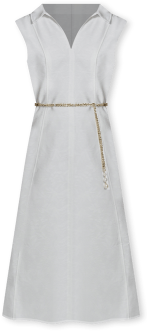 do you have to dress up for graduation Fontaine Ivory Jacquard Fringe i Dress - L Size - Women's Dresses