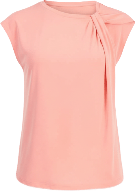 Women's Solid Twist-Neck Tank Top