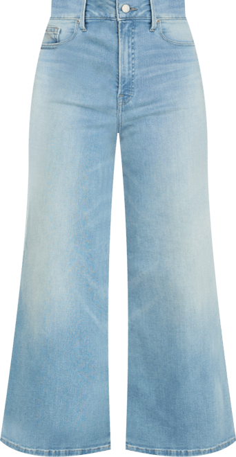 Women's Soft Tech Good Waist Palazzo Cropped Jeans