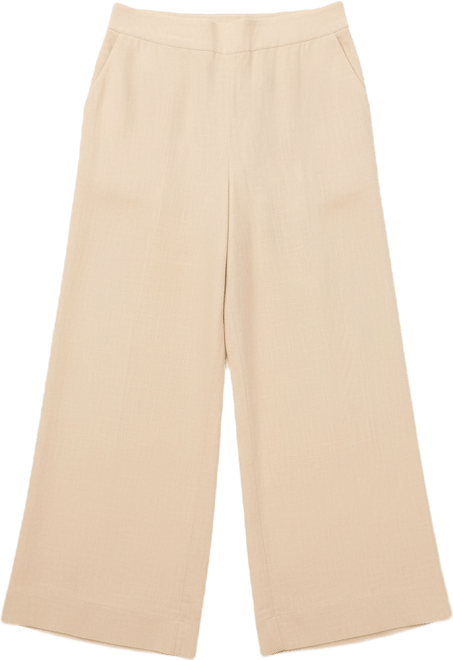 Plus Size Mid-Rise Wide Leg Pants