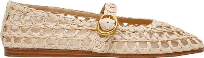 Women's Melody Raffia Mary-Jane Flats