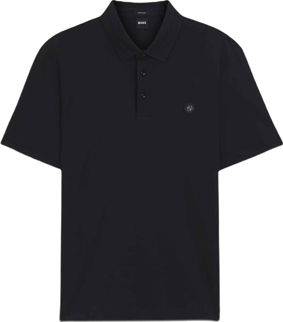 Boss by  Men's Double B Monogram Mercerized-Cotton Polo Shirt