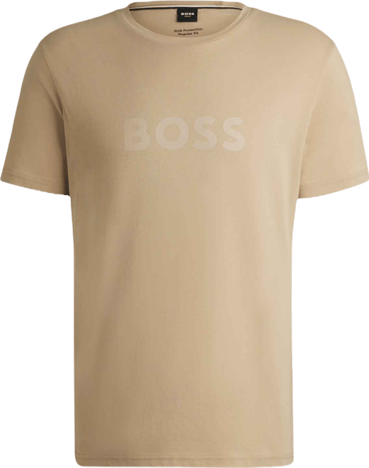 Boss by  Men's Spf 50+ Uv Protection Cotton-Jersey T-Shirt
