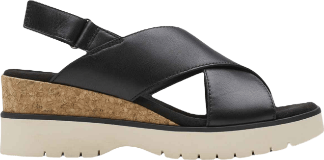 Women's Diaz Cross Round Toe Wedge Sandals