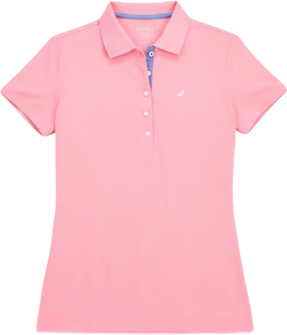 Jeans Women's Short-Sleeve Polo-Collar Shirt