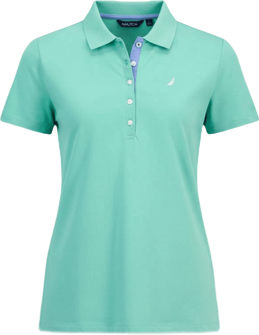 Jeans Women's Short-Sleeve Polo-Collar Shirt