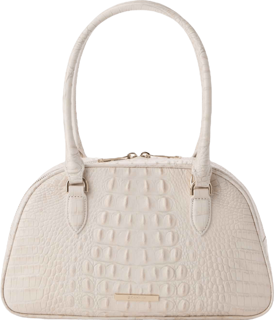 Angie Alden Road Leather Medium Satchel Bag