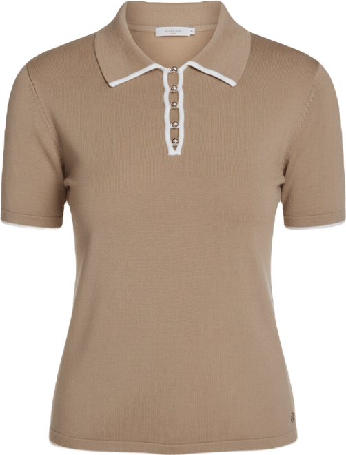 Women's Collared Tipped Polo Sweater