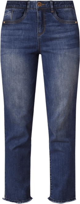 Petite High Rise Slim Straight Jeans