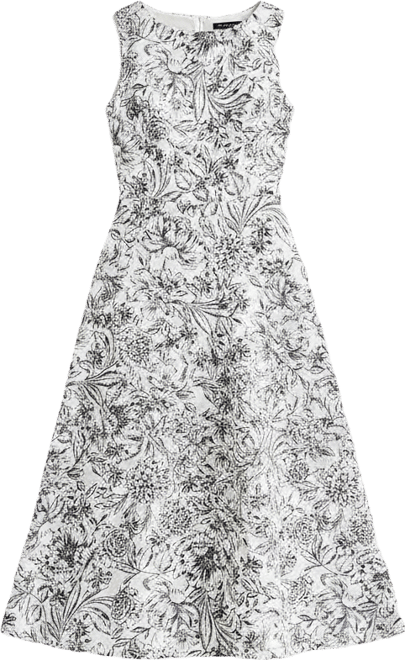 marc new york fit and flare dress Marc New York Womens Sleeveless Floral Midi Fit + Flare Dress