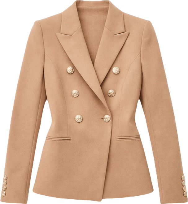 Women's Tailored Button Military Blazer