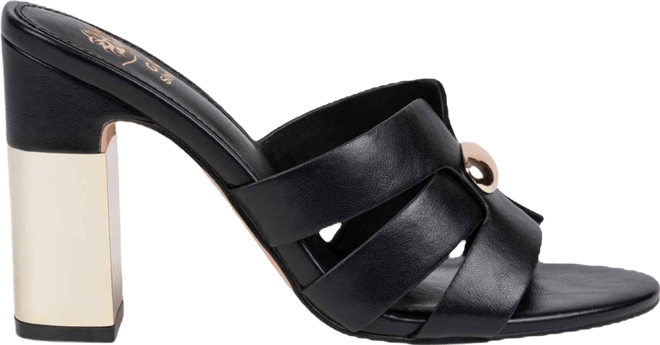 Women's Verona Metal Accent Block Heel Dress Sandals