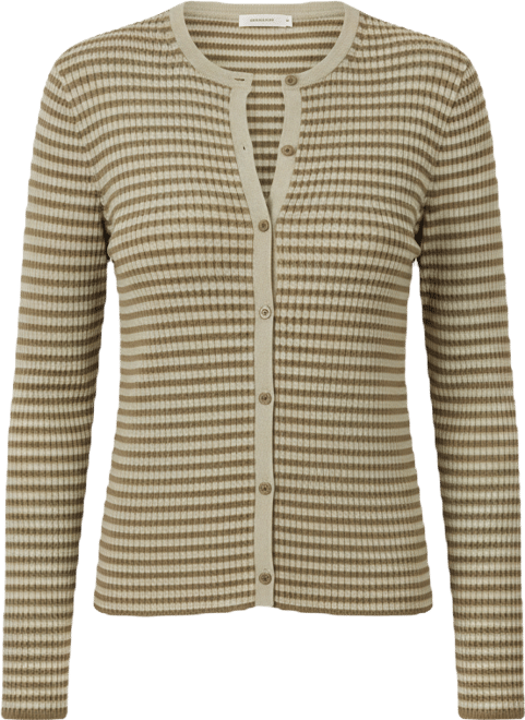 Women's Striped Long-Sleeve Sweater