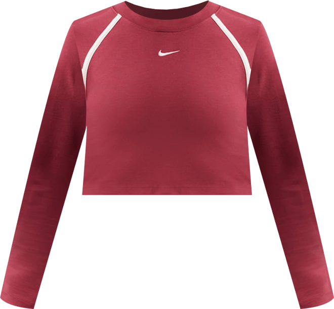 Nike Sportswear Top cropped de manga larga ajustado para mujer