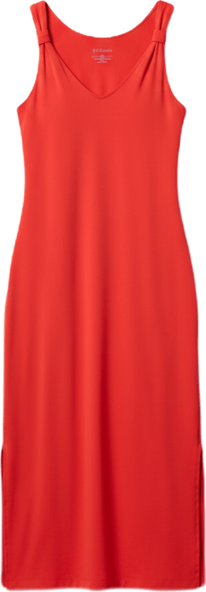 cotton midi dress sleeveless Florere Seam Detail Sleeveless Cotton Midi Dress