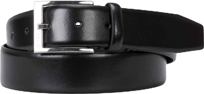 Men's Silver-Tone Buckle Belt