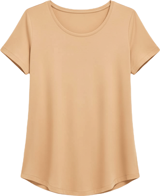 Women's Scoop-Neck Short Sleeve Top, Created for Macy's