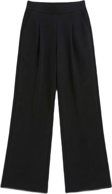 Women's Pleat-Front Wide-Leg Sweatpants