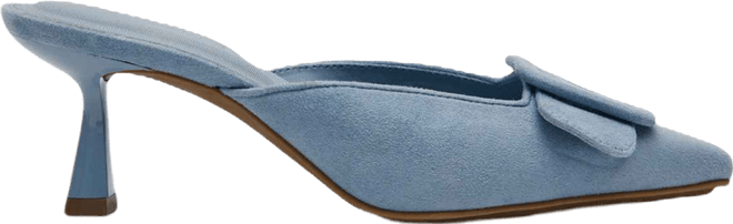 Women's Akcassia Snip Toe Kitten Heel Slip-On Mules
