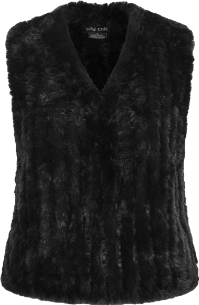 Women's Plus size Eve Faux Fur Vest