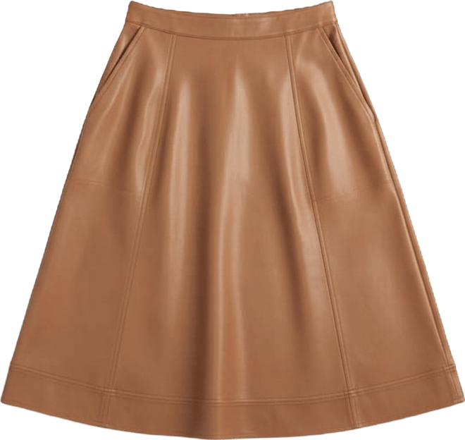 Women's Plus Size Plus Charlotte Leather Skirt