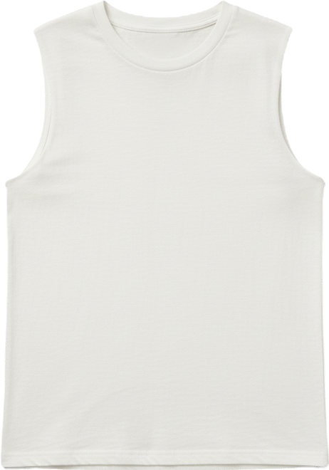 Women's Cotton Slub High Neck Tank Top