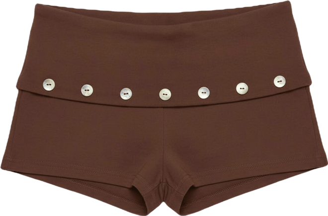 Women's Masha Iridescent Button Foldover Shorts