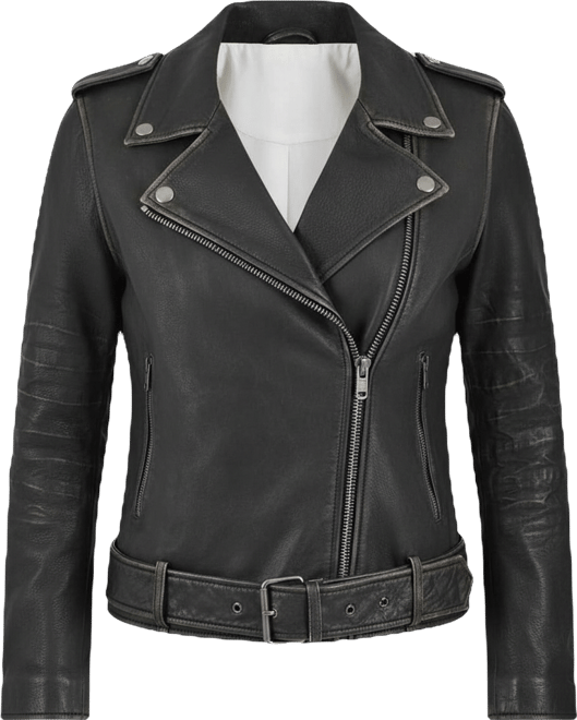 Women's Women s Sheep Crack Leather Jacket