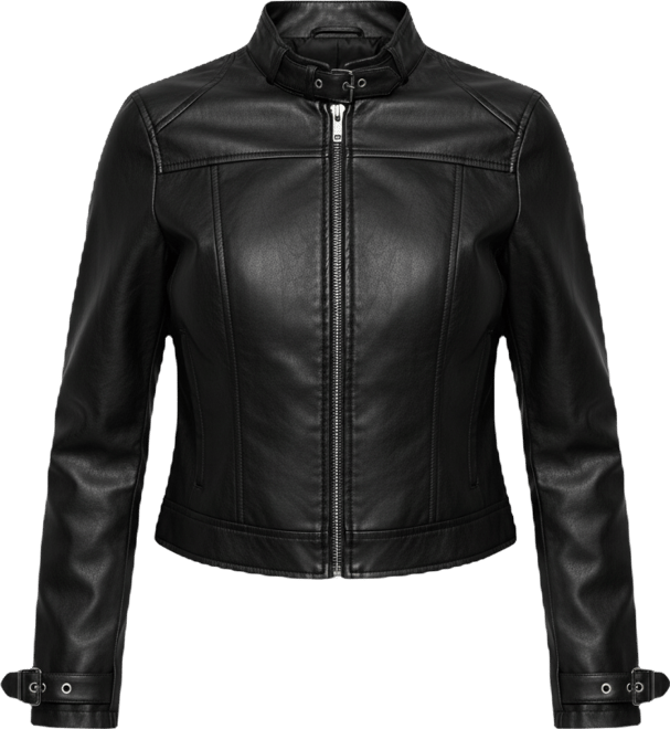 Women's Zaira Buckle Faux Leather Jacket
