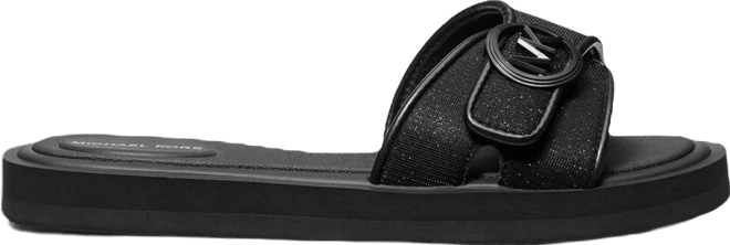 Michael  Women's Open Toe Mk Pool Slides Sandals