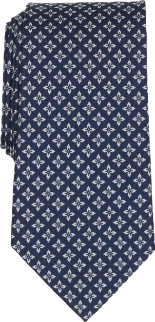 B by  Men's Classic Circle Florette Pattern Tie