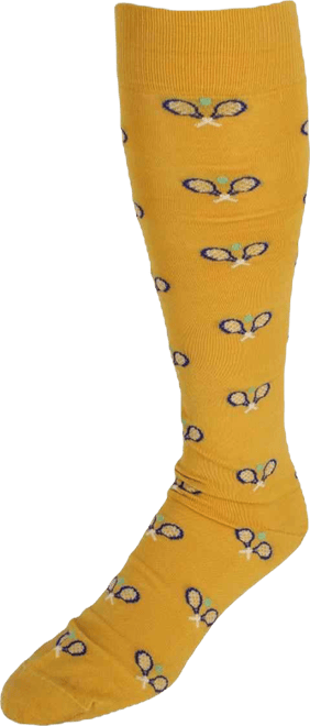 Men's See You at the Club Racquet Ball Over the Calf Novelty Dress Sock (1 Pair)