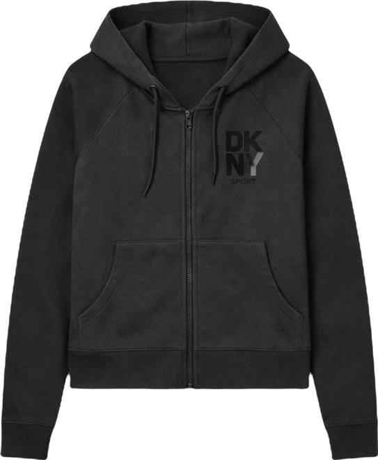 Women's Stacked Satin Logo Full-Zip Hoodie