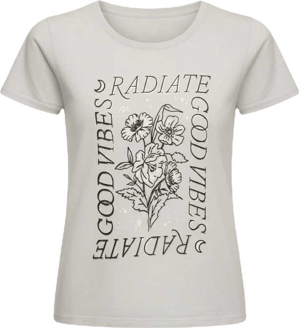 Women's Radiate Good Vibes Crew Neck T-Shirt