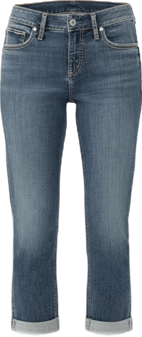 Women's Elyse Mid Rise Luxe Stretch Capri Jeans