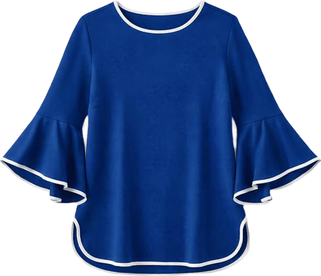 Women's Ivana Contrast Bell Sleeve Top