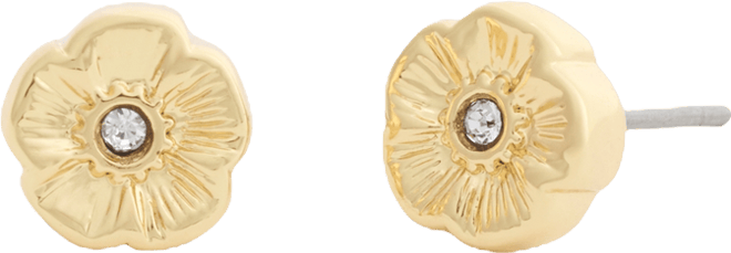 Faux Stone Signature Tea Rose Stud Earrings