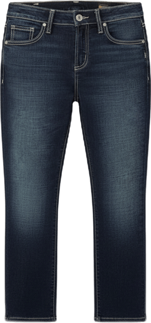 Women's Elyse Mid Rise Luxe Stretch Capri Jeans