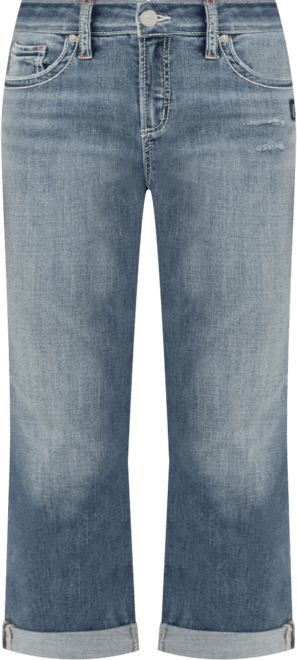 Women's Elyse Mid Rise Americana Luxe Stretch Capri Jeans