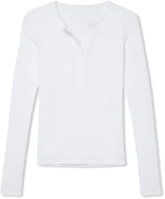 Women's Jaelyn Ribbed Henley T Shirt