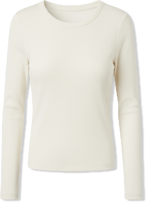 Women's Organic Cotton Perfect Rib Layering Long Sleeve