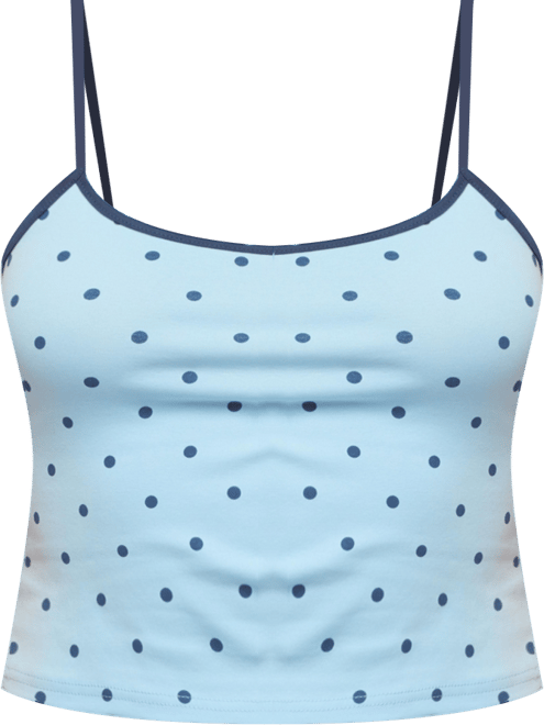 Women's Carlah Contrast Polka Dot Tank Top