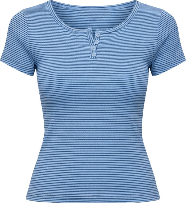 Women's Panyah Striped Henley T Shirt