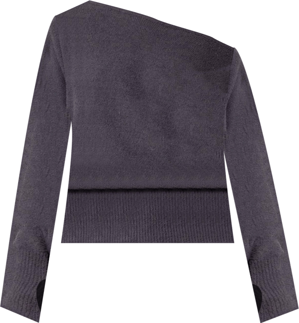 Women's Plush Oversized Asymmetric Sweater