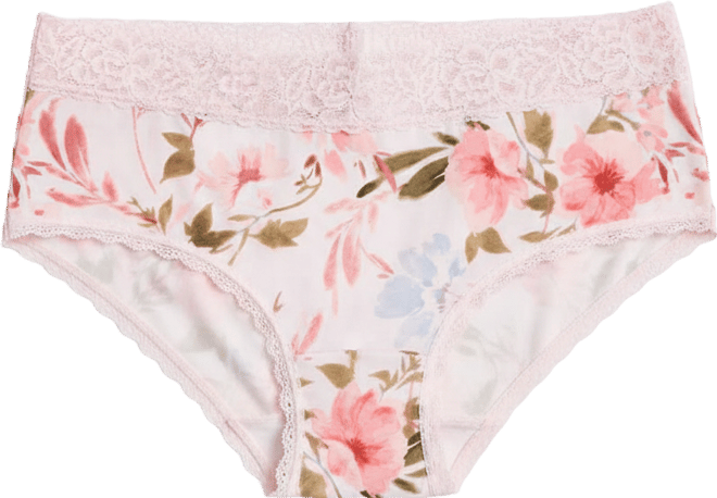 Women's Cotton Blend Lace-Trim Hipster Underwear, Created for Macy's