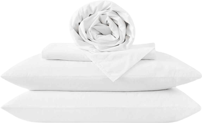 Dusted Denim Cvc 200 Thread Count 4-Pc. Sheet Set, Queen